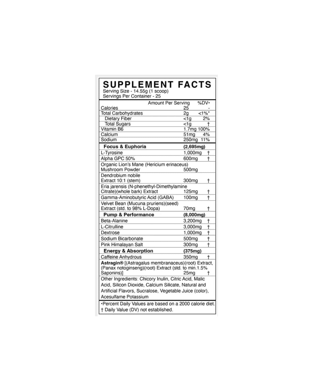 Black Market Labs Adren.O.Lyn Preworkout