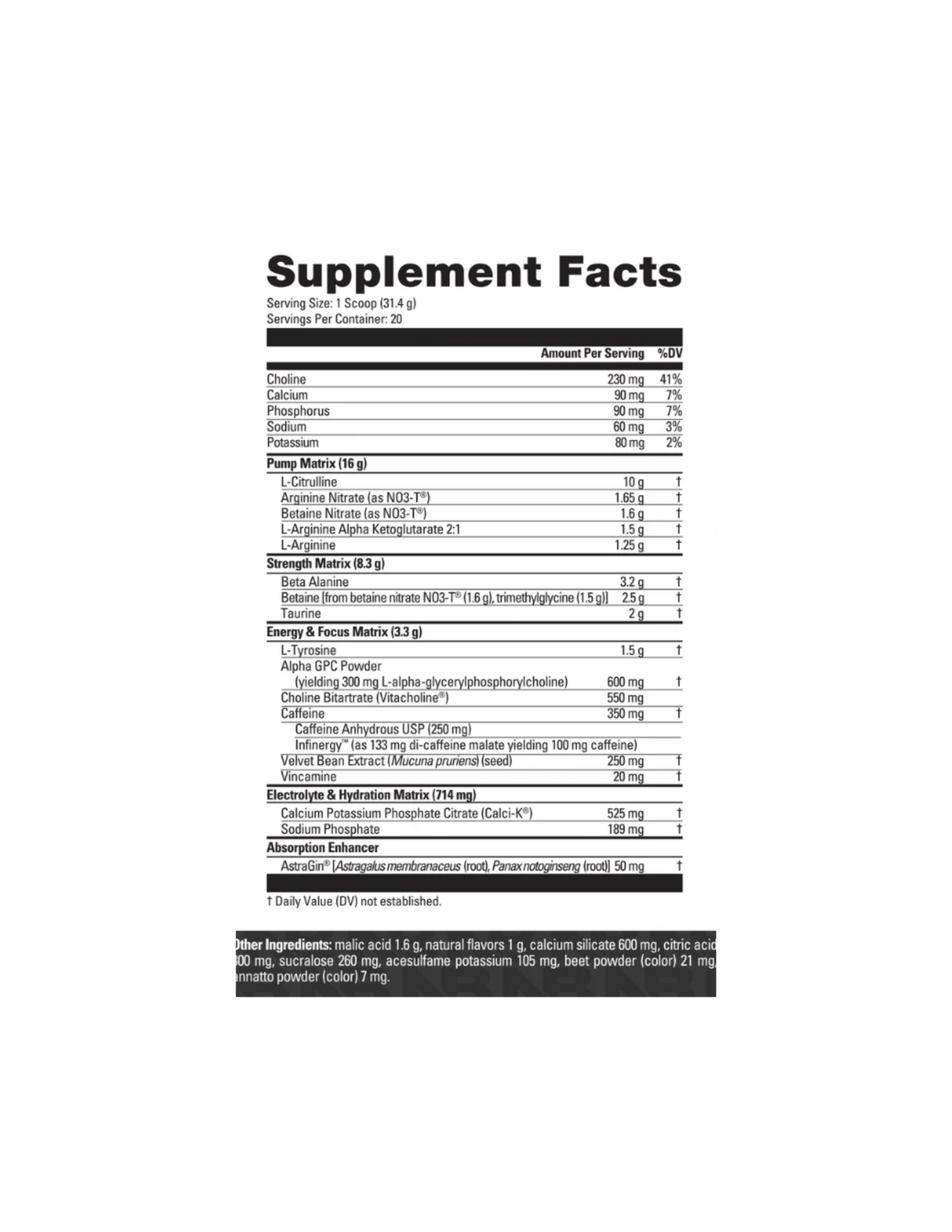 "NutraBio PRE-The Supplement Stop"