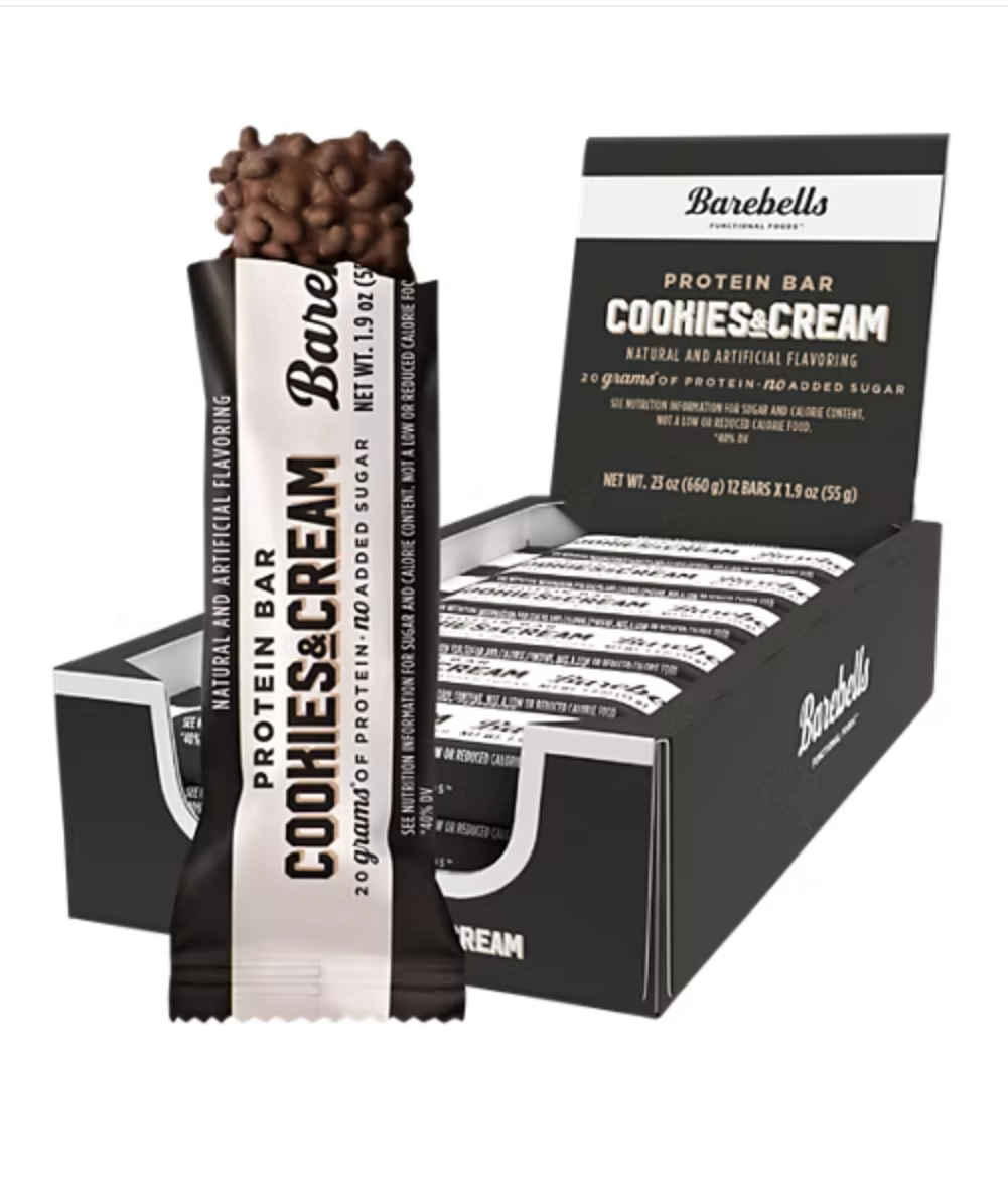 "Barebells Protein Bar Cookies & Cream Flavor-The Supplement Stop"