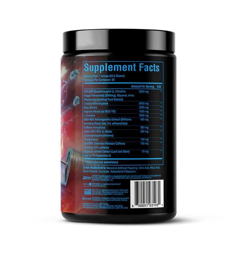 Merica Labs Red White Boom Supplement Facts
