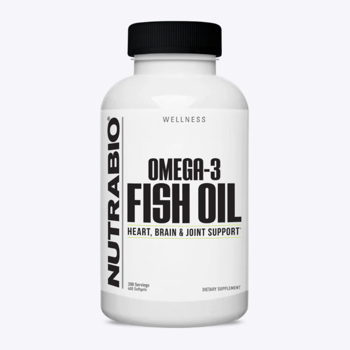 NutraBio Omega 3 Fish Oil 400 Softgels-The Supplement Stop