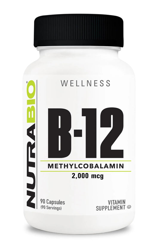 Nutrabio Methyl B-12 2000 mcg 90 Vegetable Capsules