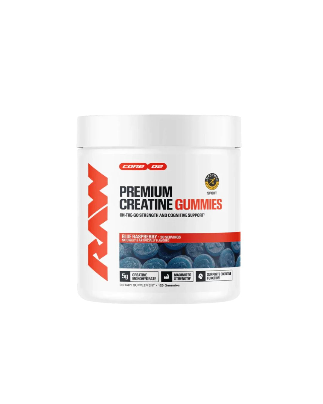 Raw Nutrition Creatine Gummies 30 Servings