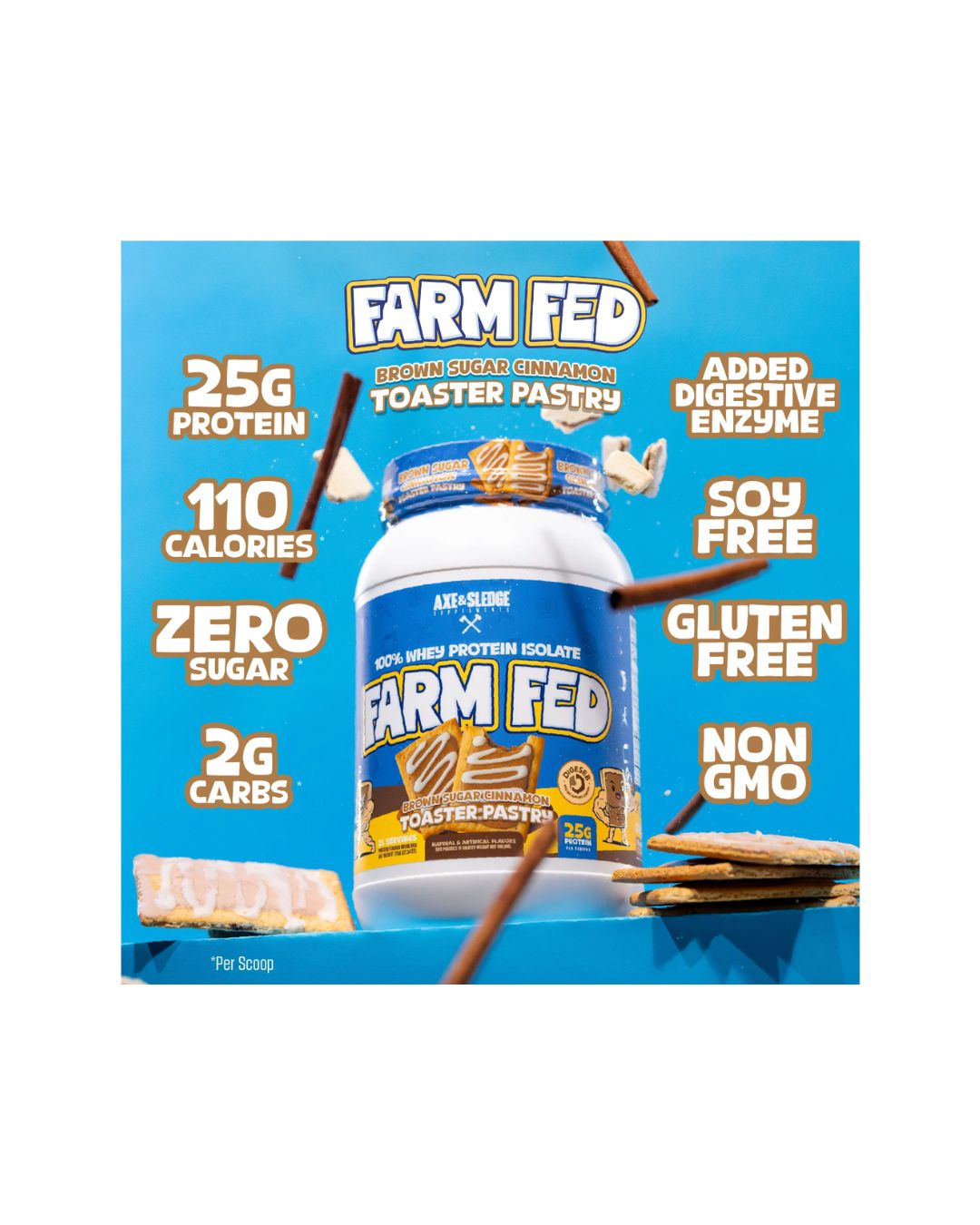 Axe & Sledge Supplements Farmfed Protein Powder