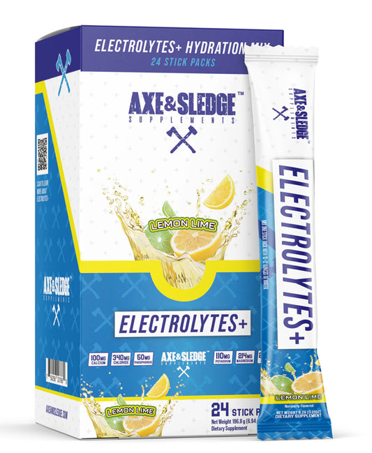 Axe&Sledge Electrolyte+ Stick Packs Lemon Lime