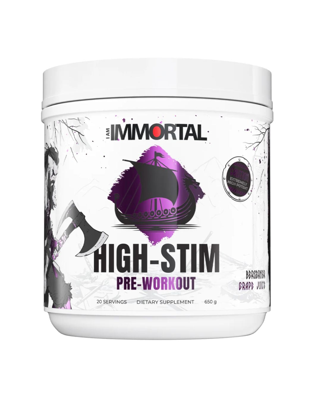 I Am Immortal Berserker High Stim Preworkout