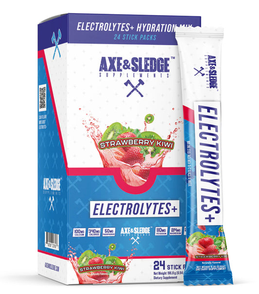 Axe&Sledge Electrolytes+ Stick Packs Strawberry Kiwi