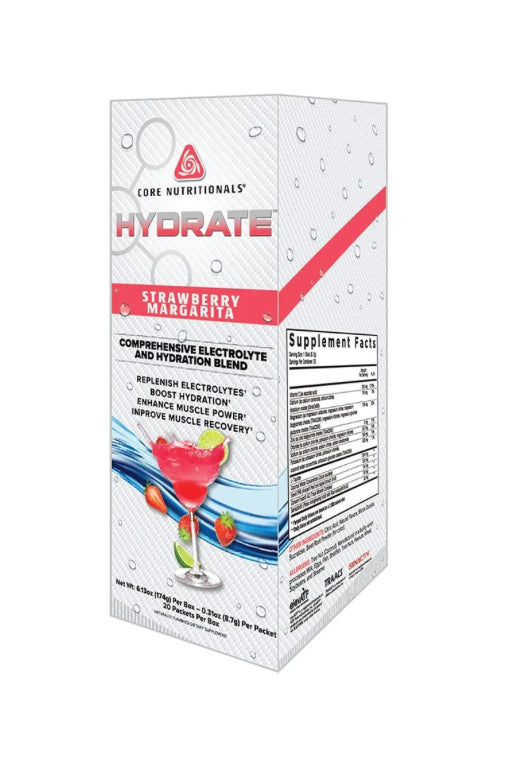 Core Nutritionals Hydrate Stick Packs Strawberry Margarita