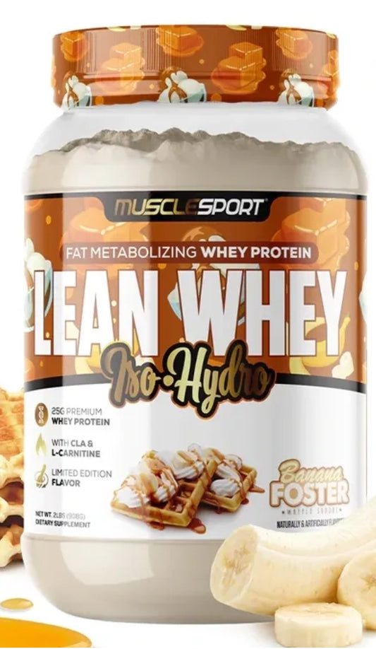 Musclesport Lean Whey Banana Foster Waffle Sundae 2 LB