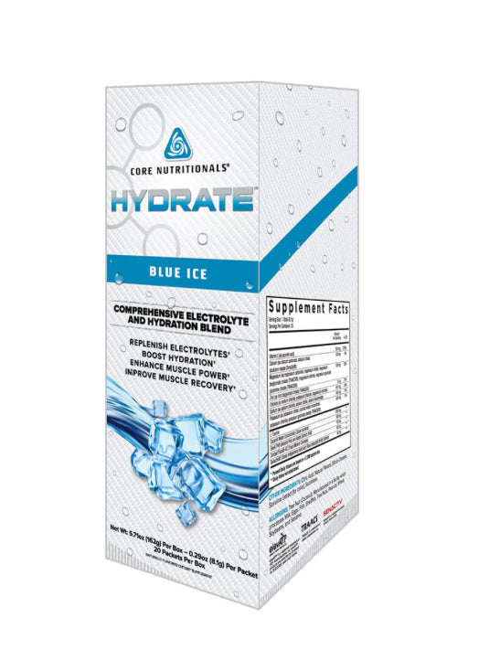 Core Nutritionals Hydrate Stick Packs Blue Ice