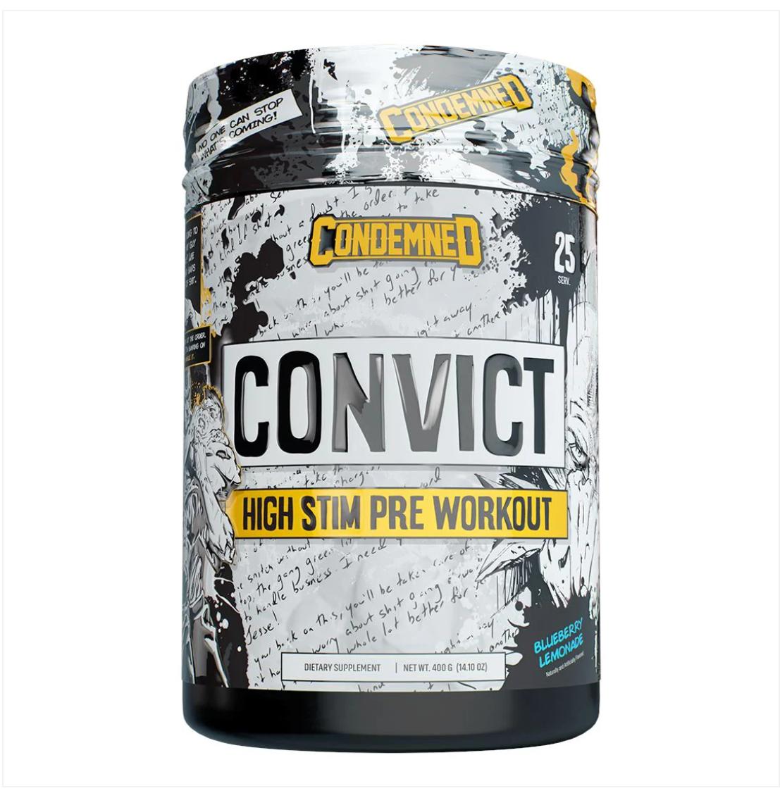 "Condemned Labz Convict Preworkout-Blueberry Lemonade-The Supplement Stop"