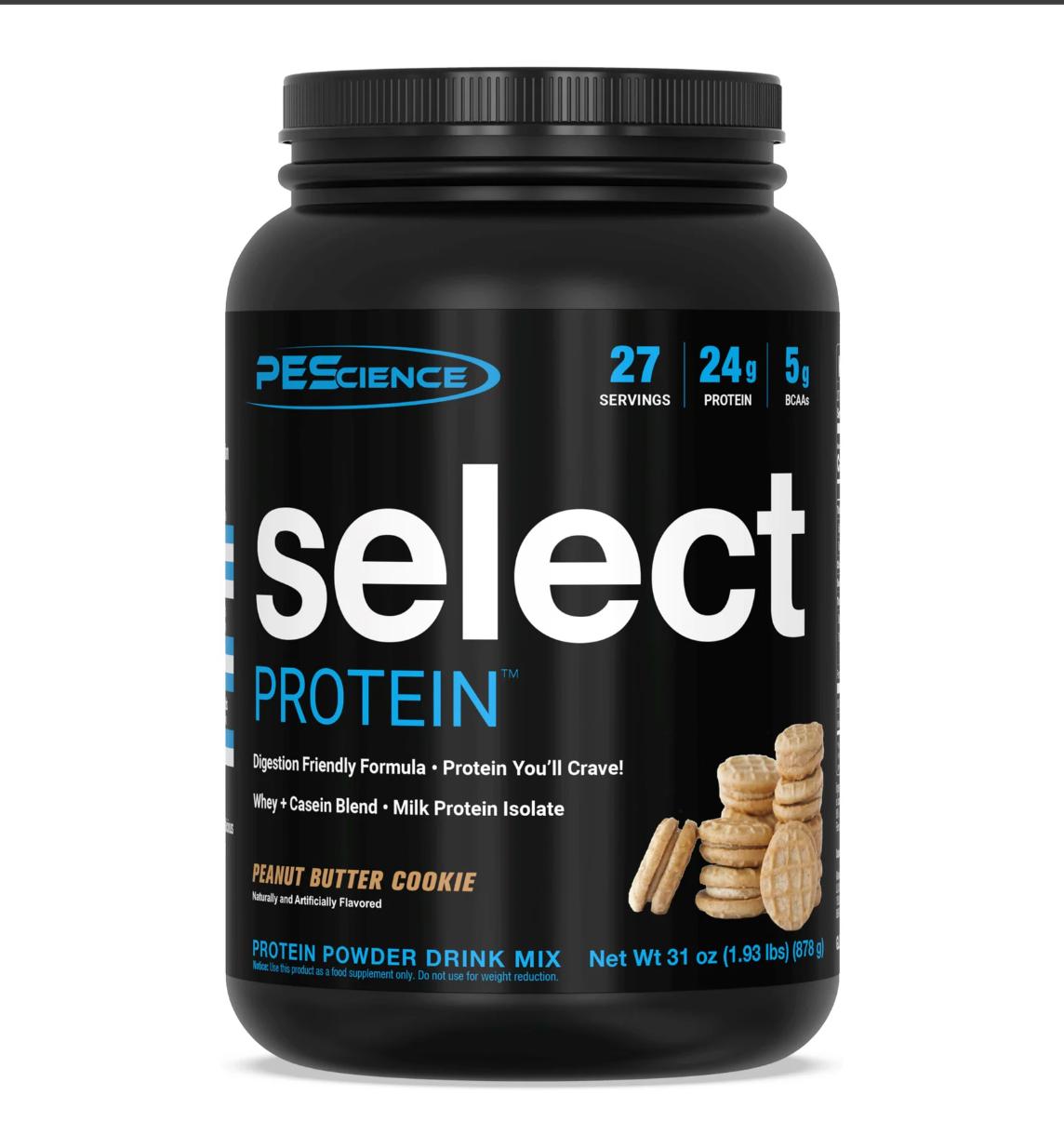"PEScience Select Protein Powder 2LB-Peanut Butter Cookie-The Supplement Stop"