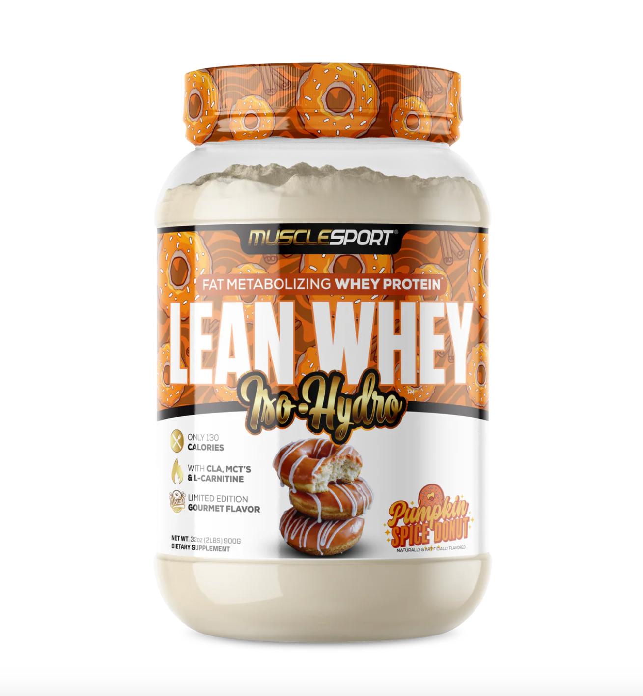 "Musclesport Lean Whey® Iso Hydro Gourmet Protein 2LB-Pumpkin Spice Donut-The Supplement Stop"