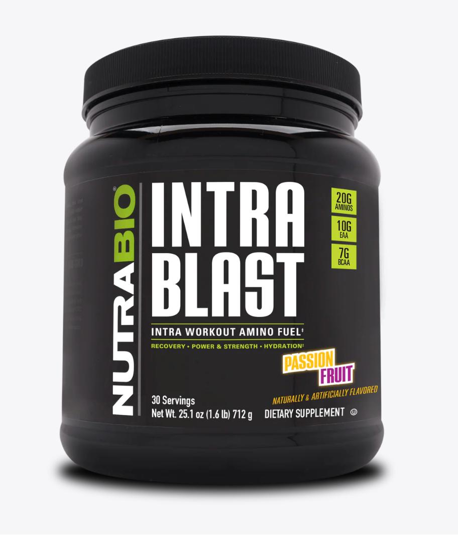 "NutraBio Intra Blast-Passionfruit-The Supplement Stop"