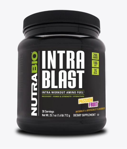 "NutraBio Intra Blast-Passionfruit-The Supplement Stop"