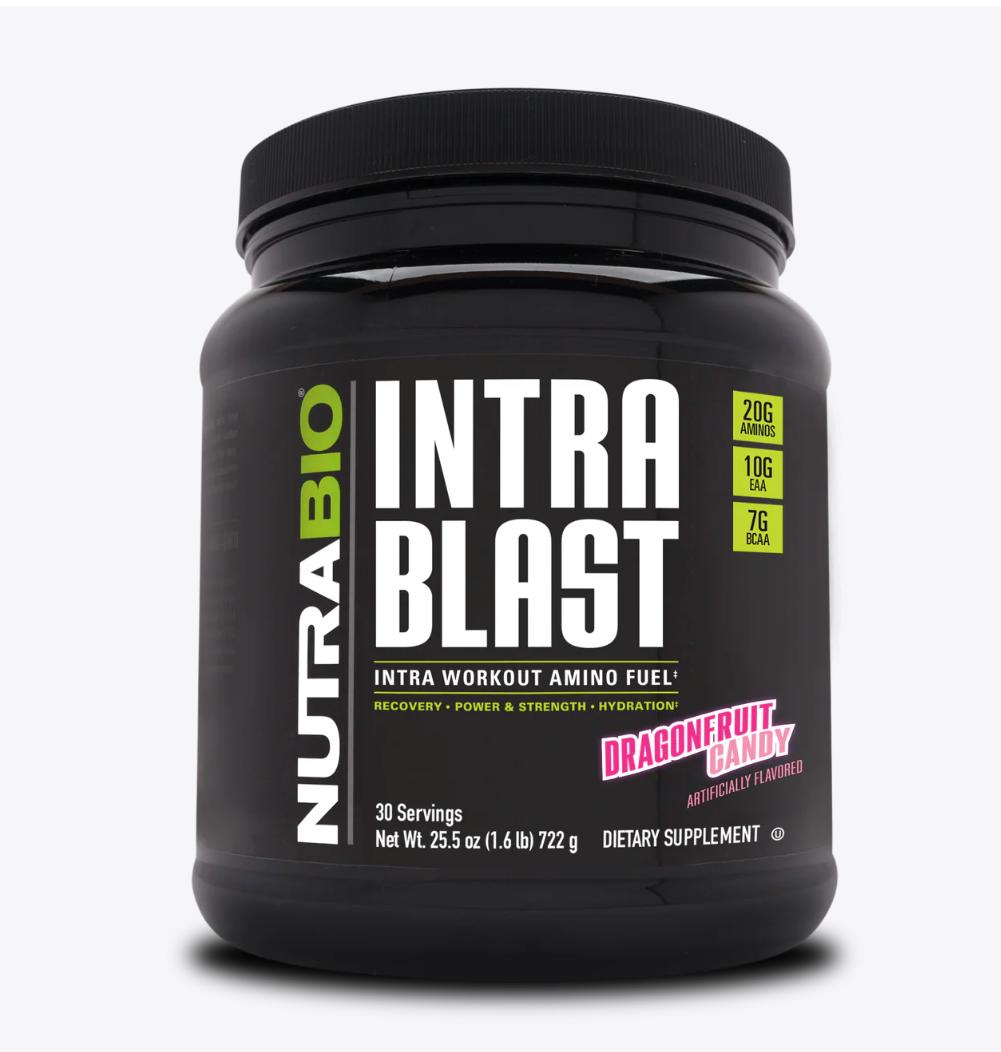 "NutraBio Intra Blast-Dragon Fruit Candy-The Supplement Stop"