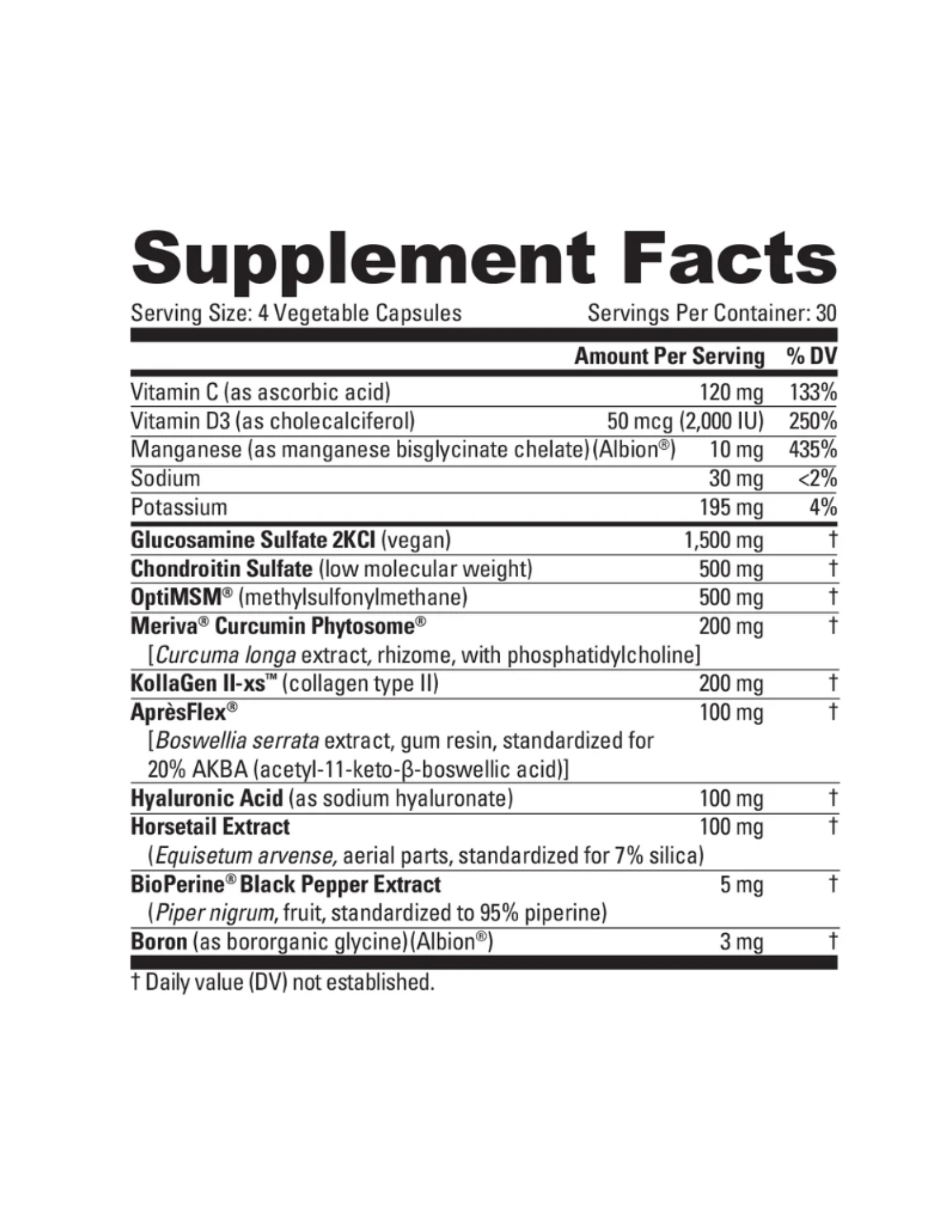 "NutraBio Extreme Joint Care 120 Gelatin Capsules-The Supplement Stop"