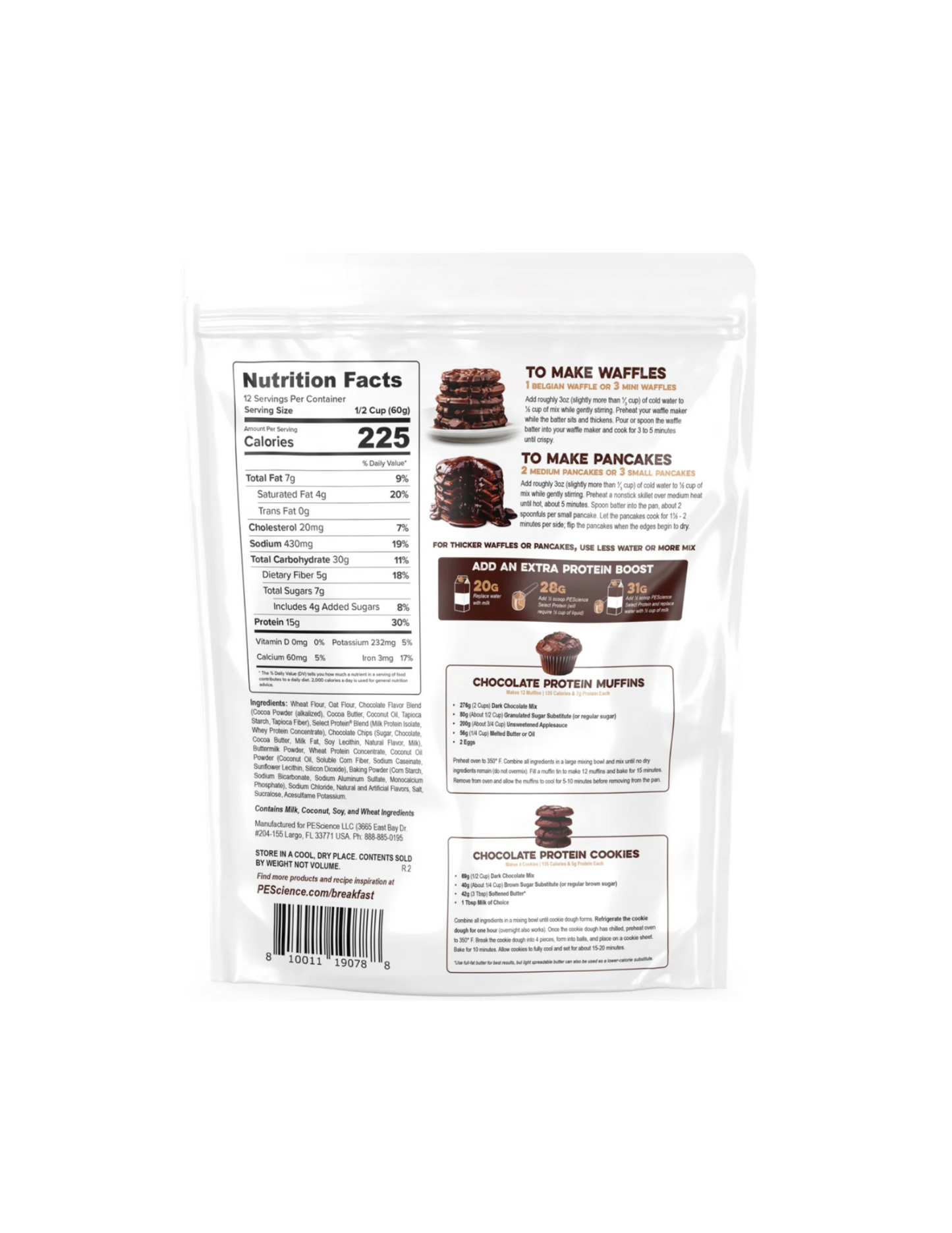 "PEScience Protein Pancake & Waffle Mix-The Supplement Stop"