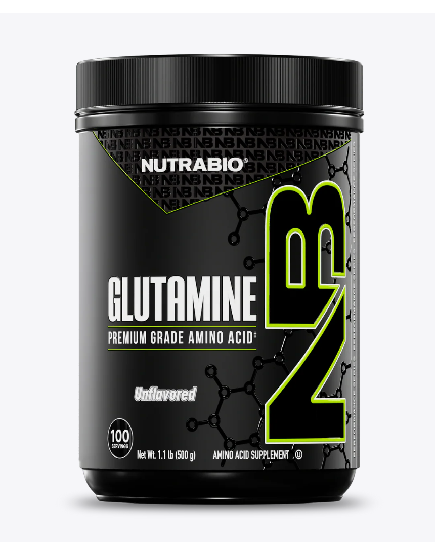 "NutraBio Glutamine-The Supplement Stop"