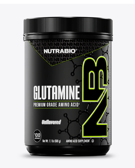 "NutraBio Glutamine-The Supplement Stop"