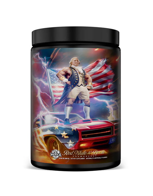 "'Merica Labz Red White & Boom Preworkout-Cherry Bootlegger-The Supplement Stop"
