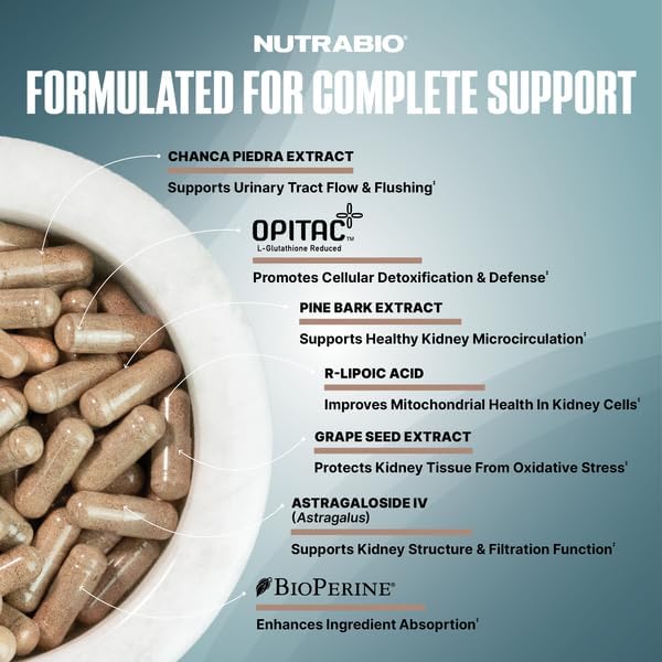 "Nutrabio Kidney Support Formula Breakdown-The Supplement Stop"