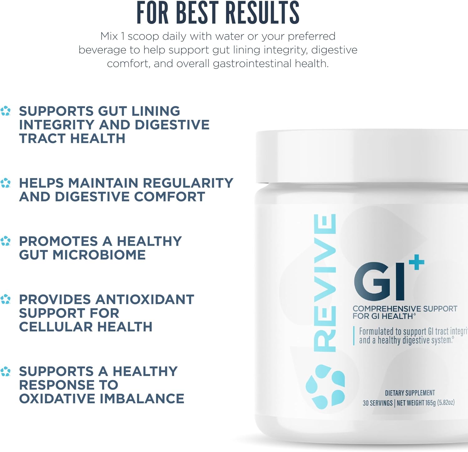 "Revive GI Digestive Health and Comprehensive Gut Support Key Benefits-The Supplement Stop"