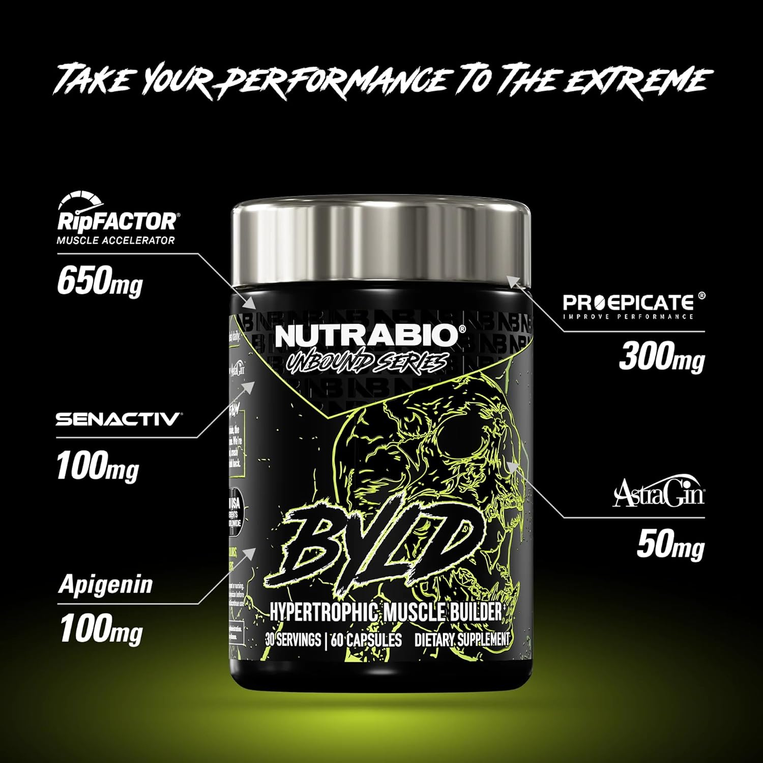 "Nutrabio Unbound BYLD Muscle Builder Main Ingredients-The Supplement Stop"