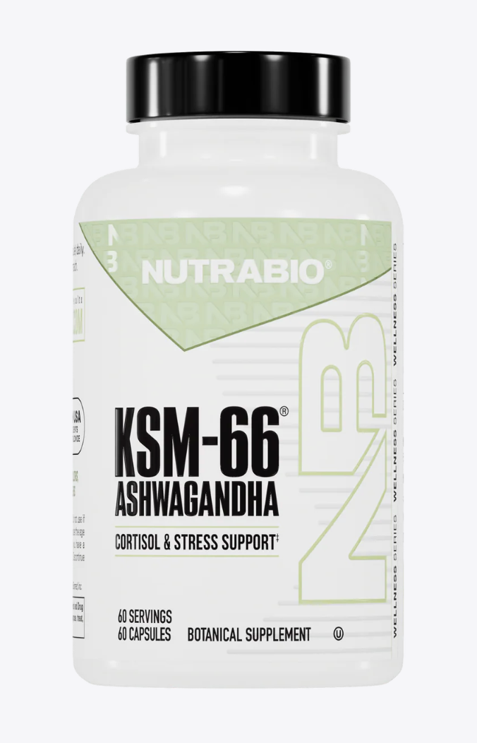 "Nutrabio KSM66 Ashwagandha Cortisol And Stress Support-The Supplement Stop"