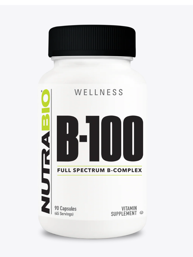 "Nutrabio Vitamin B100 Full Spectrum B-Complex-The Supplement Stop"
