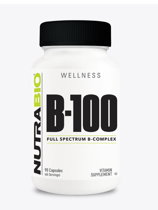 "Nutrabio Vitamin B100 Full Spectrum B-Complex-The Supplement Stop"