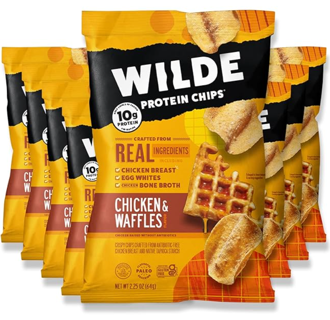 "Wilde Protein Chips Chicken & Waffles Flavor-The Supplement Stop"