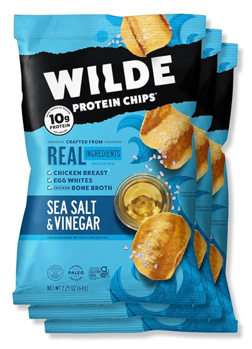 "Wilde Protein Chips Sea Salt & Vinegar Flavor-The Supplement Stop"