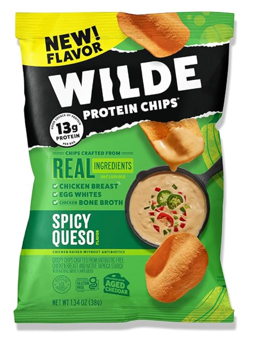 "Wilde Protein Chips Spicy Queso Flavor-The Supplement Stop"