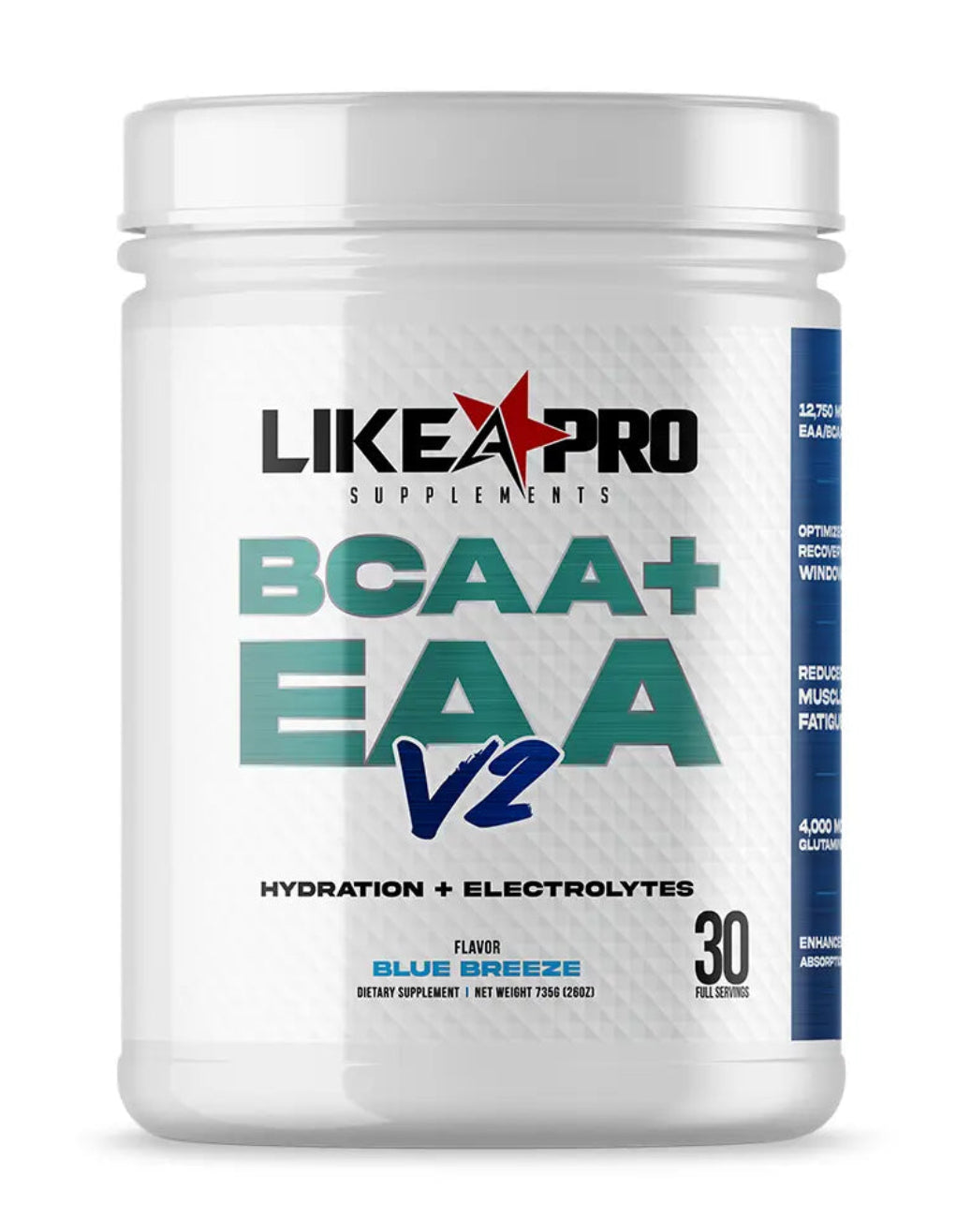 Like A Pro Supplements BCAA + EAA Blue Breeze