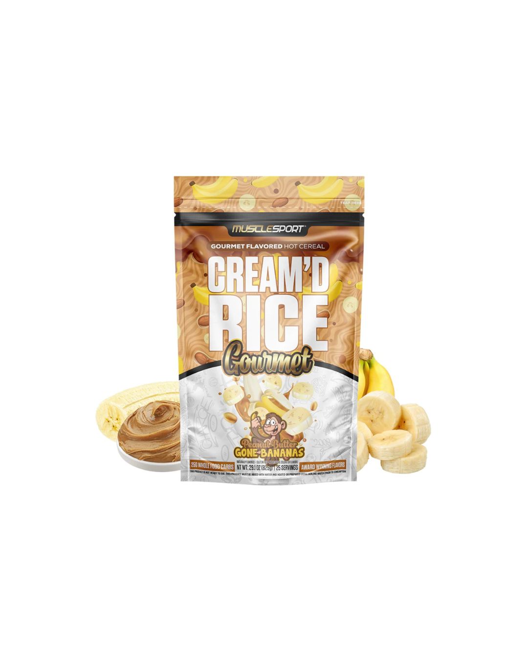 Musclesport Cream'd Rice Gourmet - Hot Cereal - 25 Servings