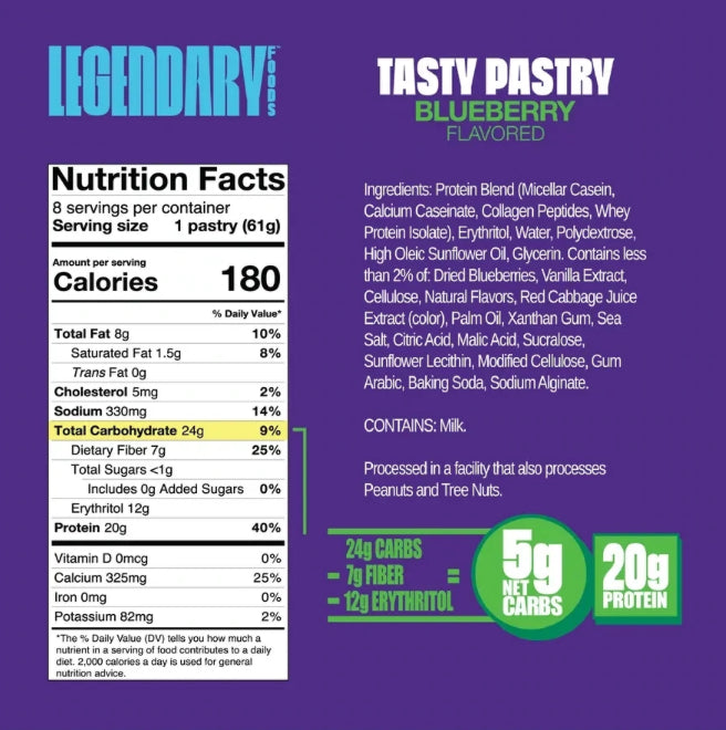 Legendary Foods Protein Pastry Blueberry