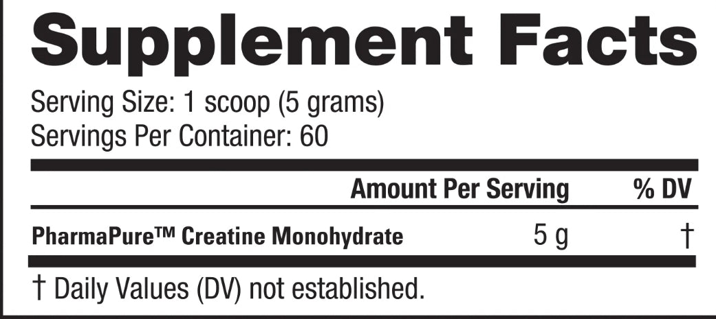 Nutrabio Creatine Monohydrate 60 Servings