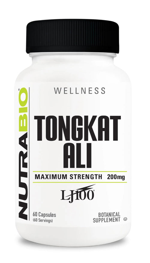 NutraBio Tongkat Ali LJ100 200 mg 60 Vegetable Capsules