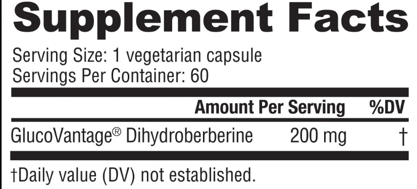 Nutrabio Berberine Advanced 200 mg 60 Vegetable Capsules