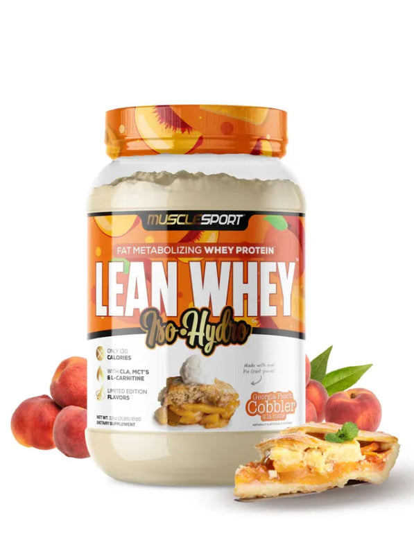 Musclesport Lean Whey Peach Cobbler 2 LB