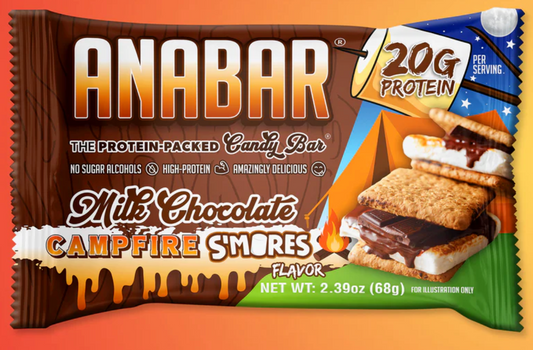 Anabar Protein Packed Candy Bar Milk Chocolate Campfire Smores Flavor-The Supplement Stop