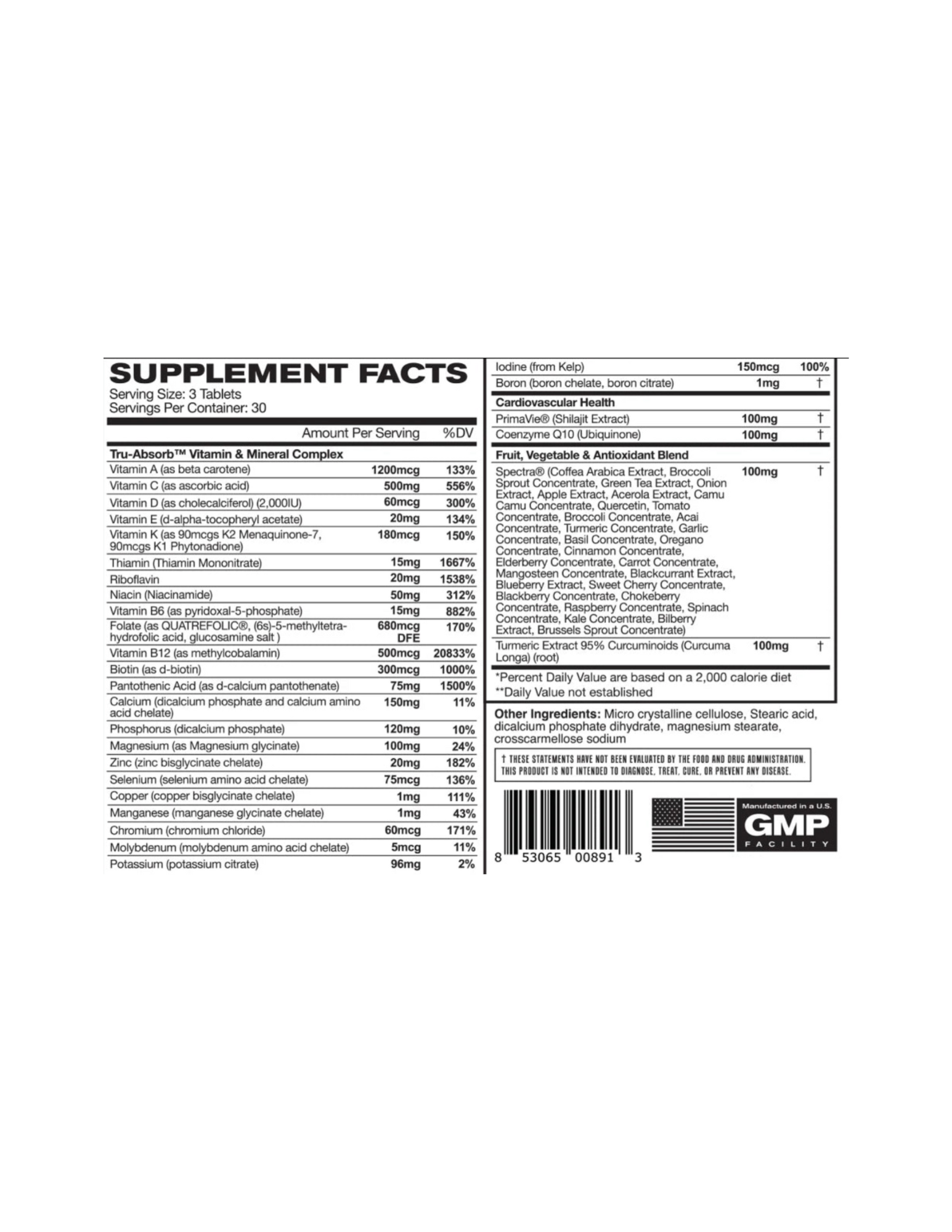 Astroflav Multivitamin-The Supplement Stop