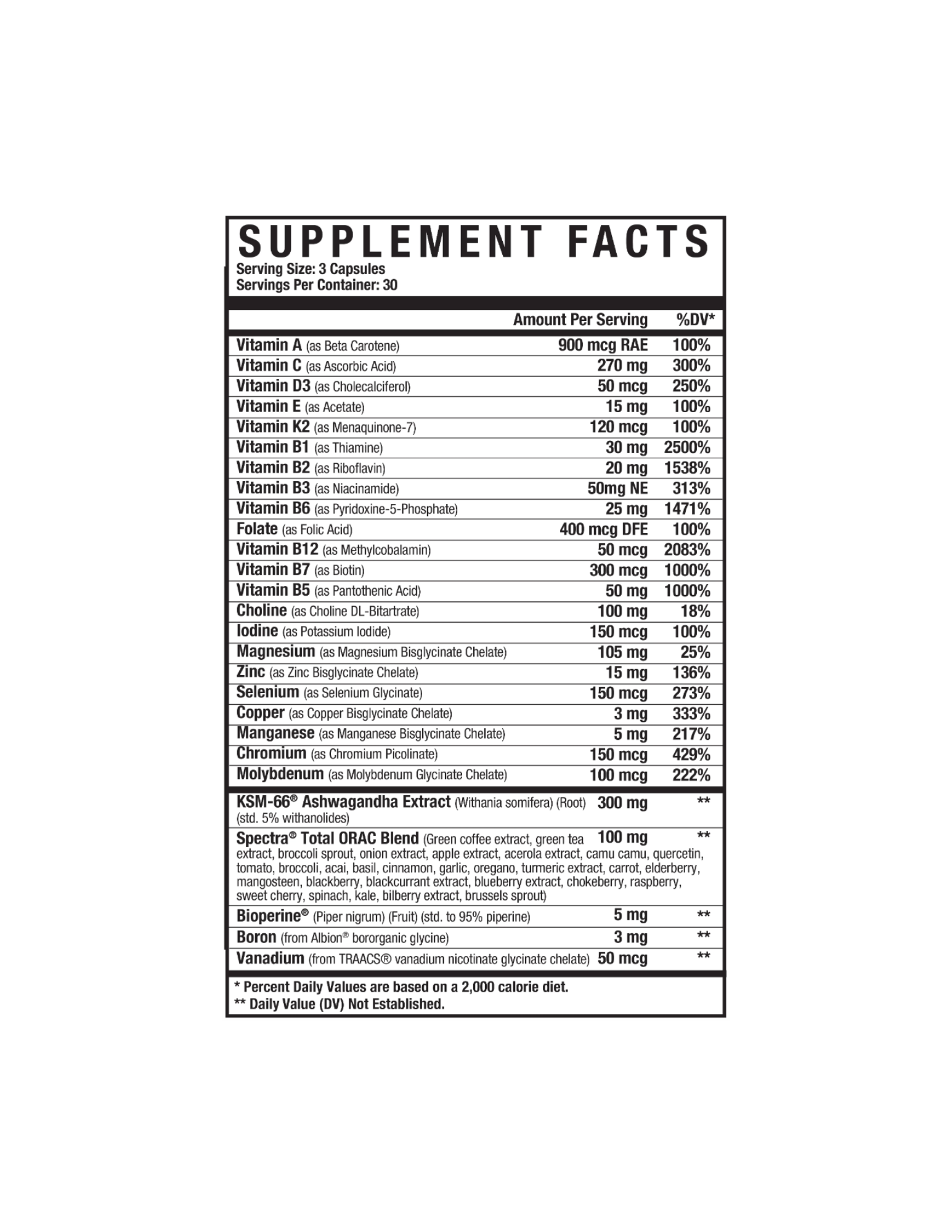 Axe & Sledge Supplements Multi+-The Supplement Stop