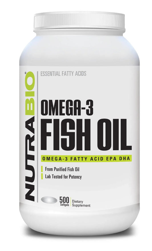 Nutrabio Omega 3 Fish Oil 500 Softgels