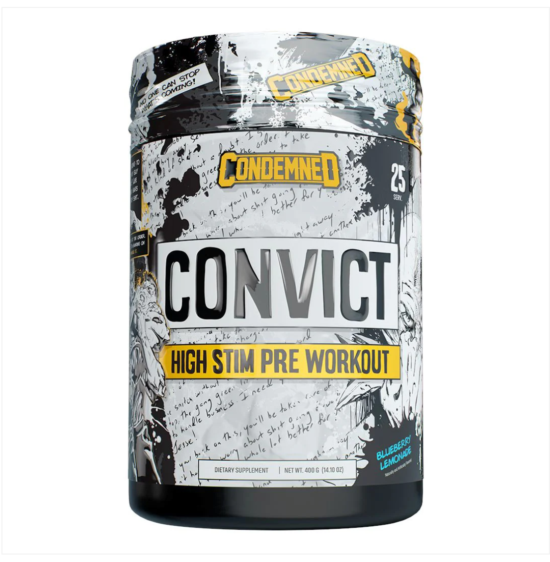 Condemned Labz Convict Preworkout-Blueberry Lemonade-The Supplement Stop
