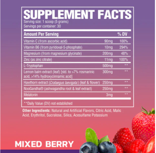 Raw Nutrition Sleep Mixed Berry