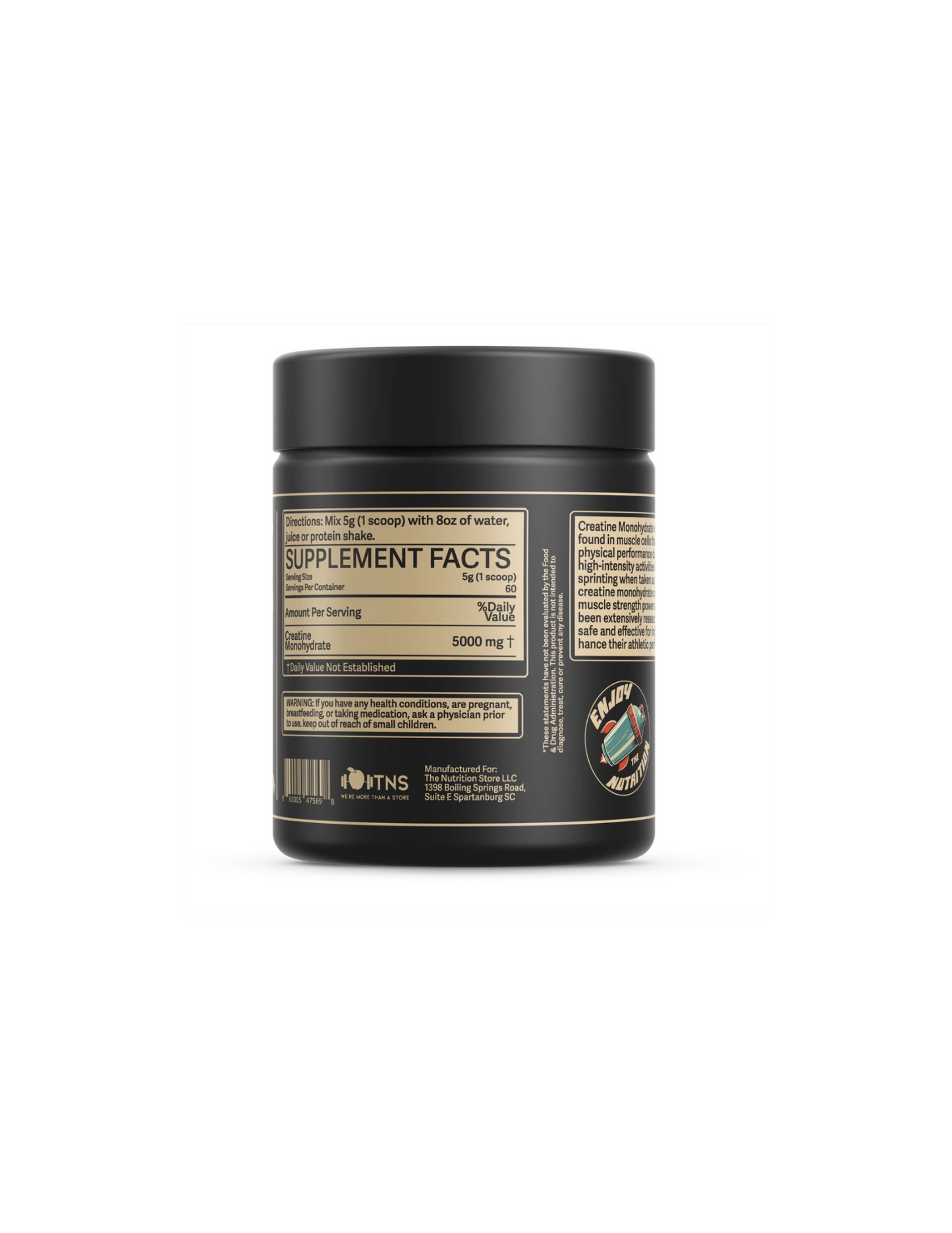 Enjoy The Creatine 60 Servings-The Supplement Stop