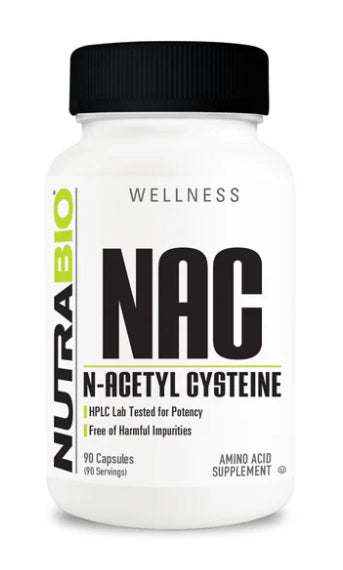 Nutrabio NAC (N-Acetyl-Cysteine) 600 mg 90 Vegetable Capsules