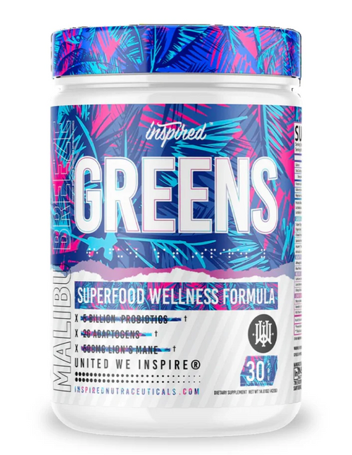 Inspired Nutra Greens-Malibu Breeze (Strawberry Watermelon)-The Supplement Stop